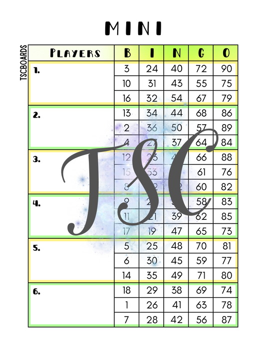 Block Mini Advancer Board 1-90 Ball