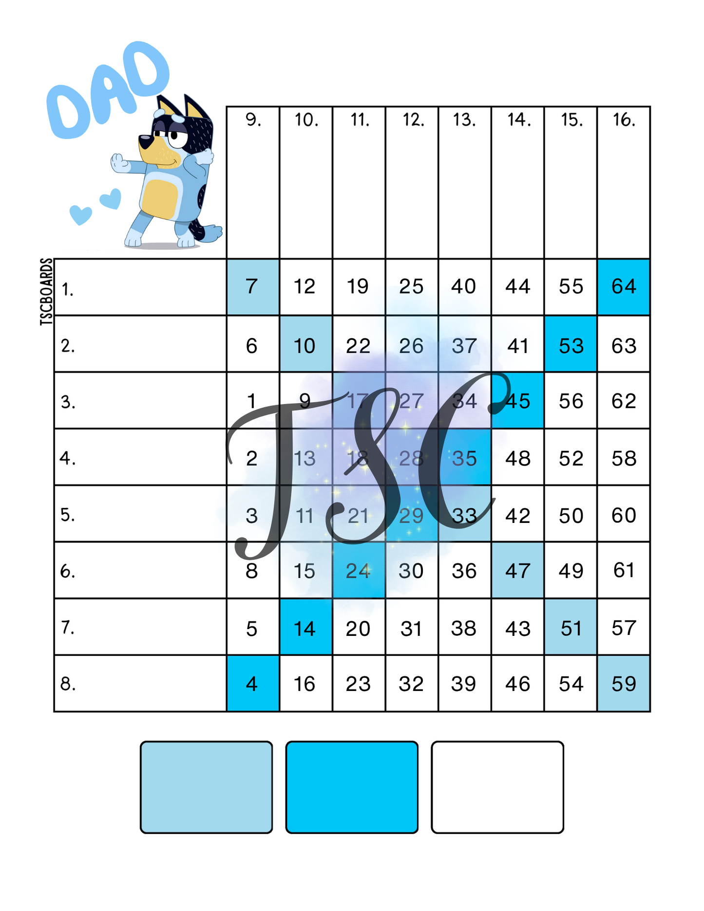 Mini Grid Bluey Bandit Mixed 1-64 Ball