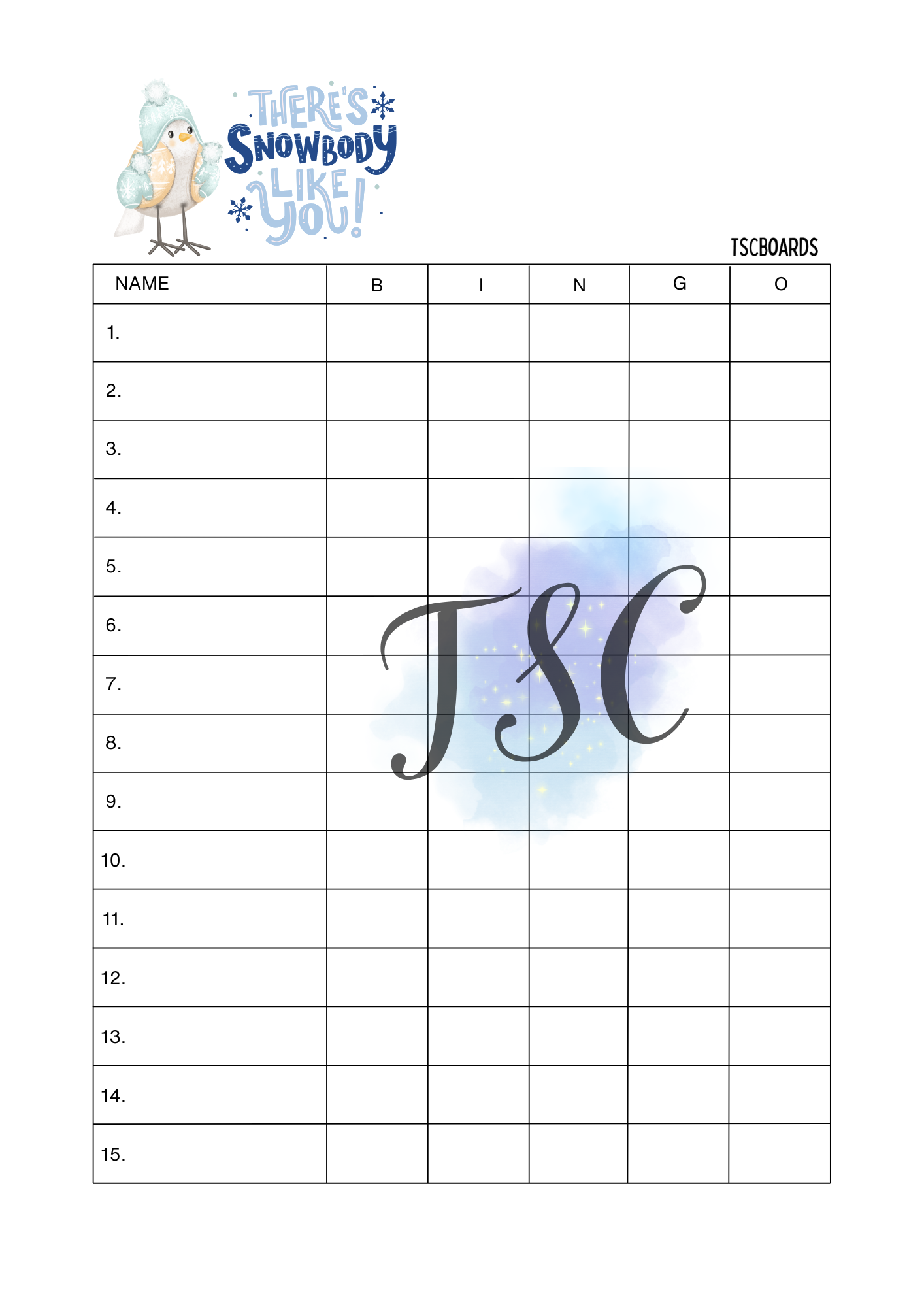 There's Snowbody Like You 1-75 Ball