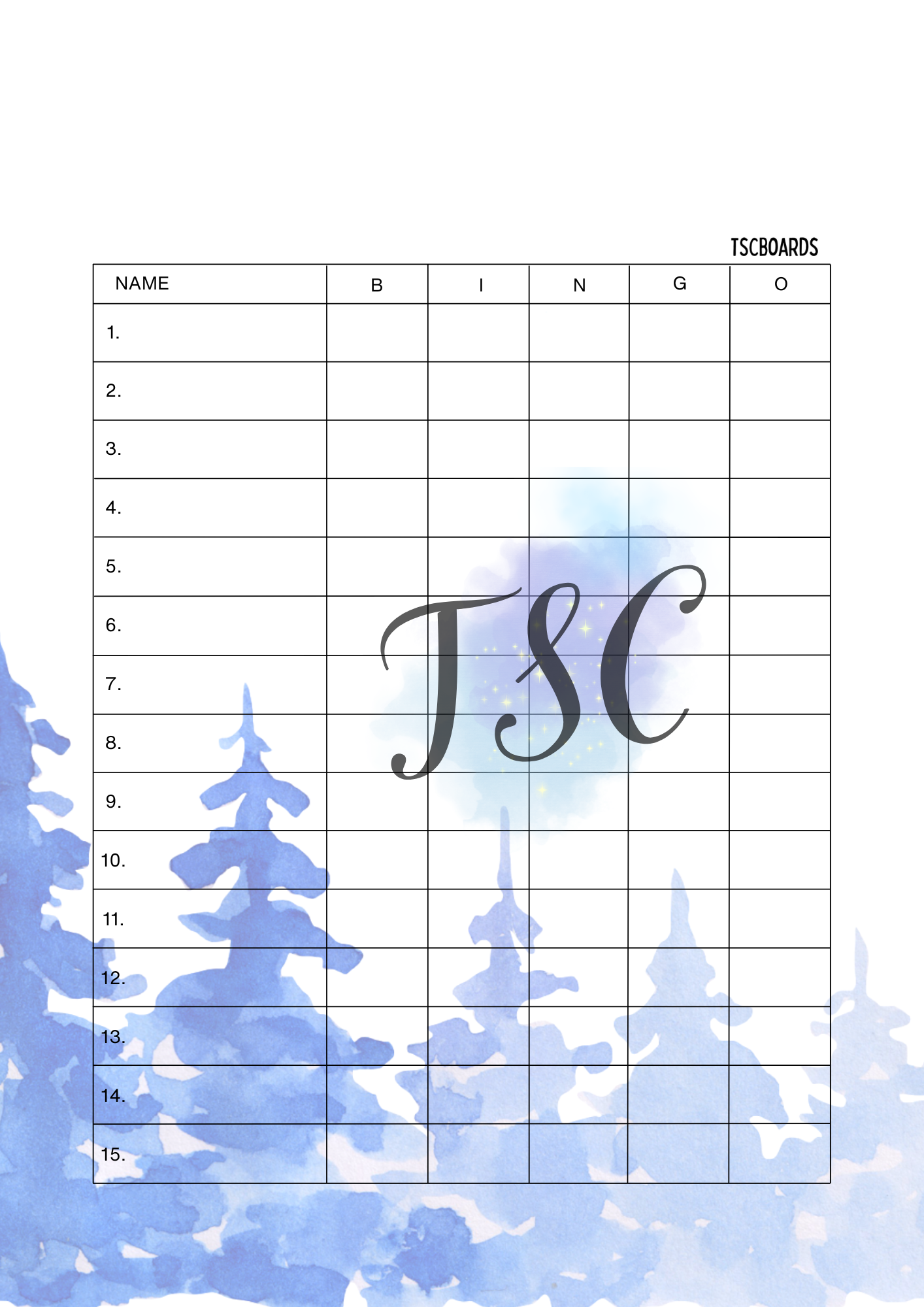 Blue Winter 1-75 Ball