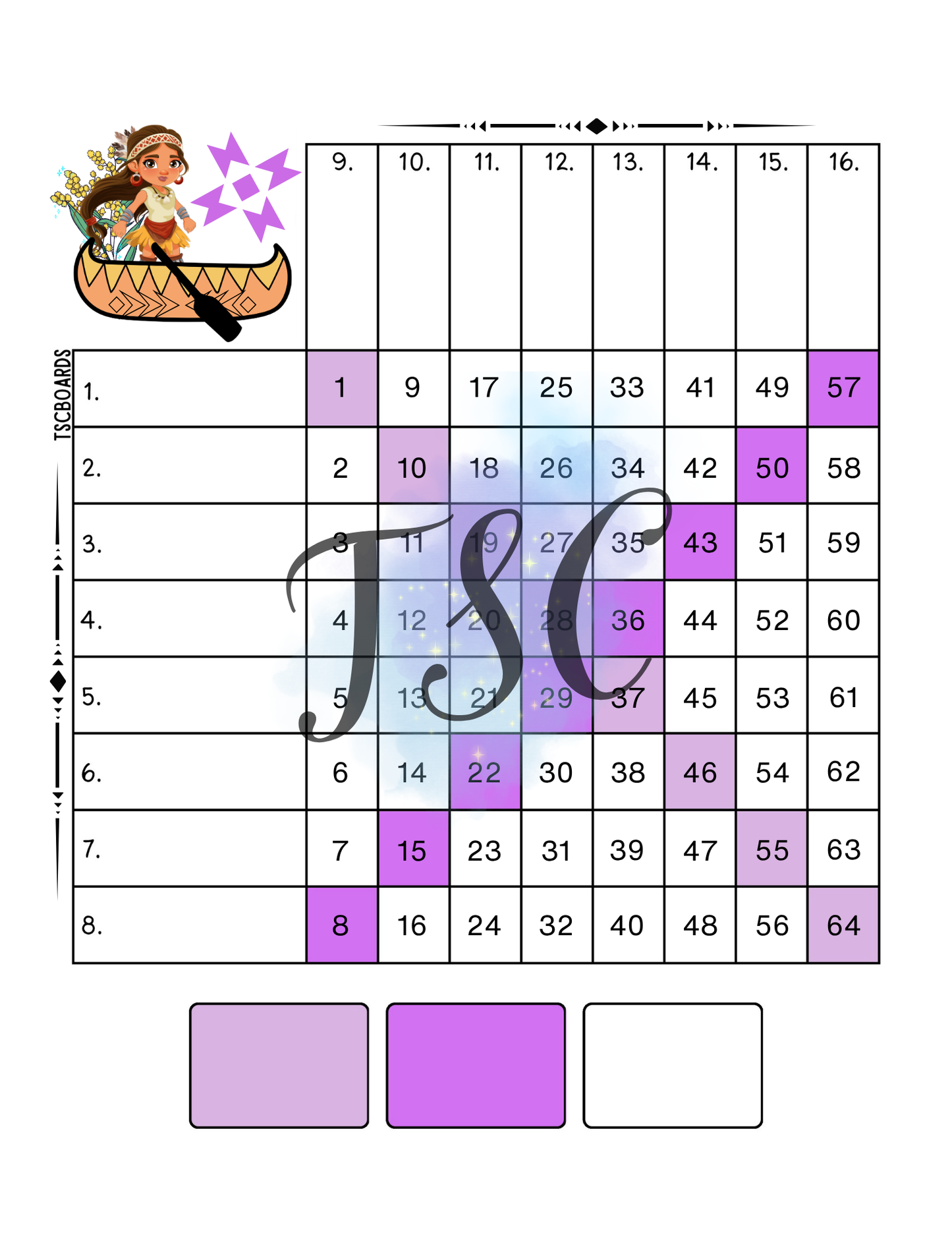 Indigenous Mini Grid Mixed 1-64 Ball