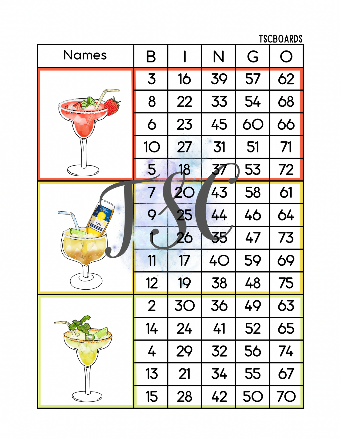 Margarita Mega Block Board 1-75 Ball
