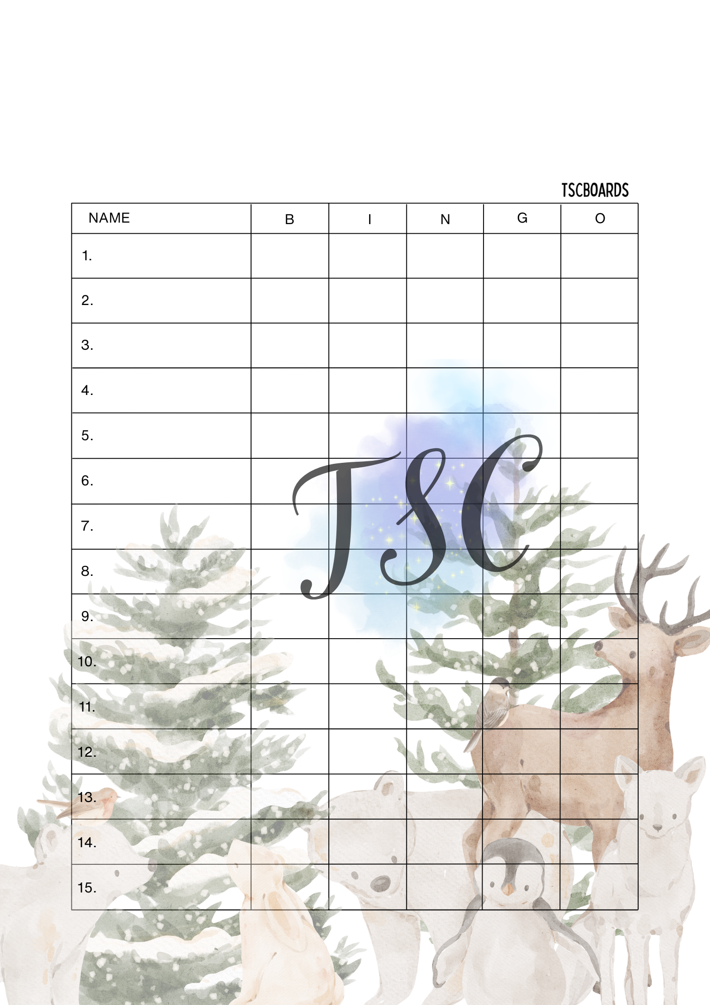 Winter Critters 1-75 Ball