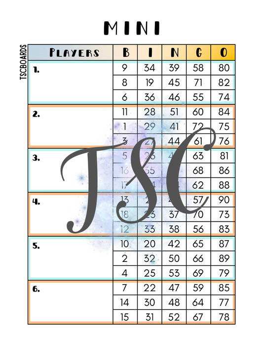 Block Mini Advancer Board 1-90 Ball