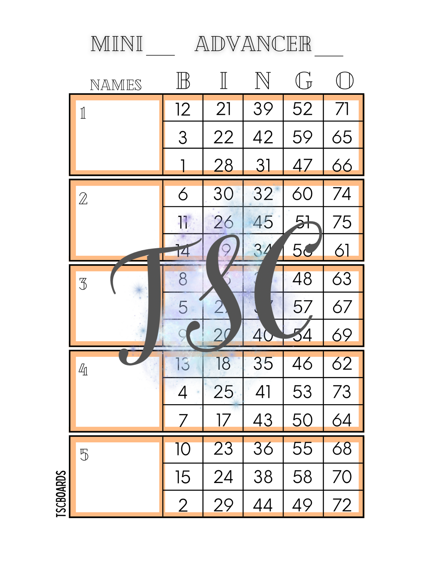 Orange Advancer Block 1-75 Ball
