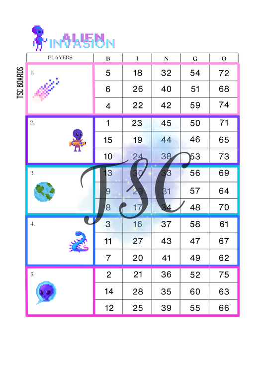 Alien Invasion Blocks Mixed 1-75 Ball