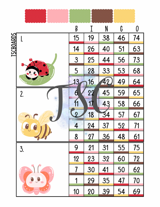 Nature Main Mega Block Bingo Board 1-75 Ball