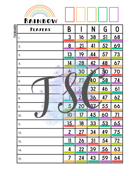 Rainbow Board 1-75 Ball