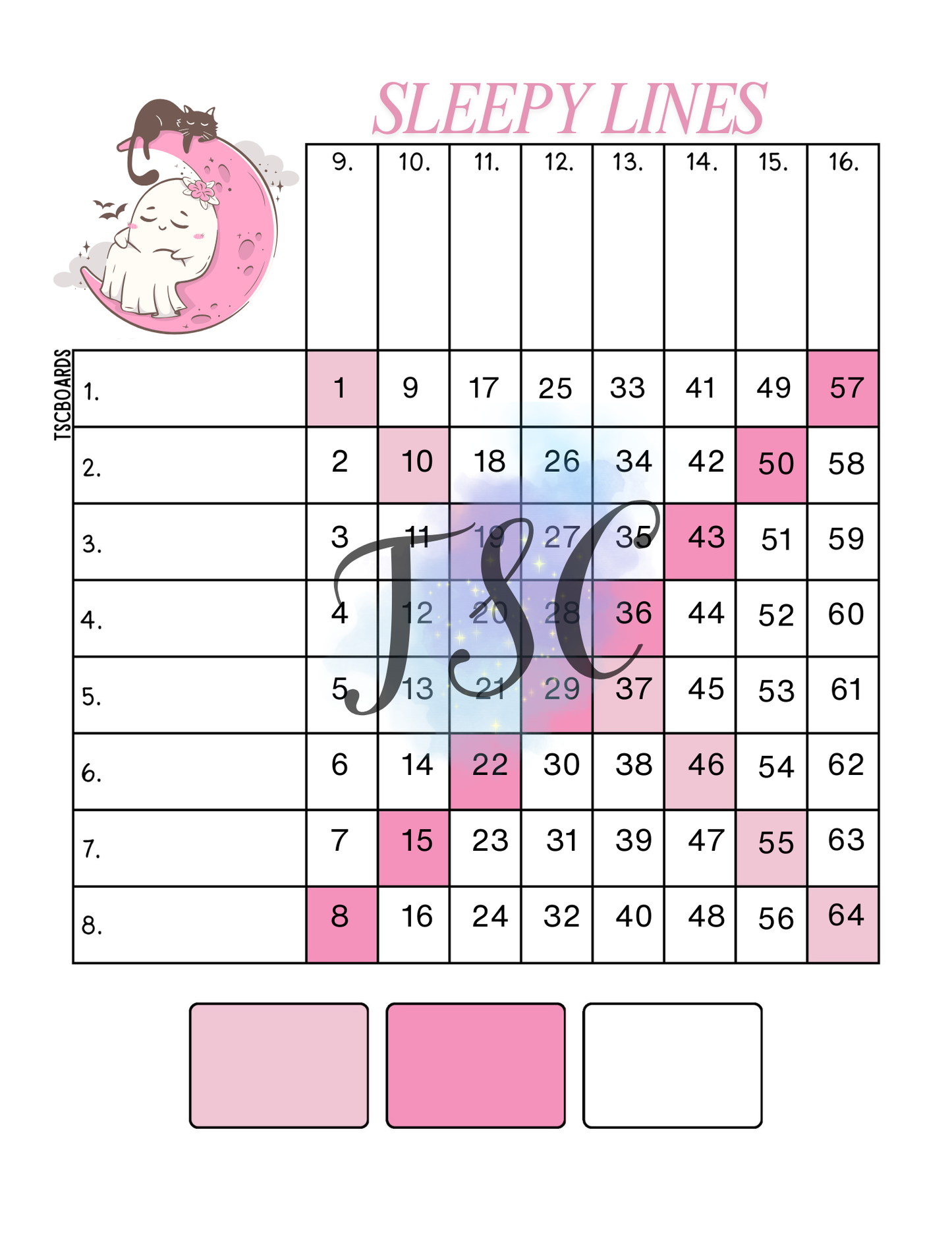 Sleepy Lines Ghost Mini Grid 1-64 Ball