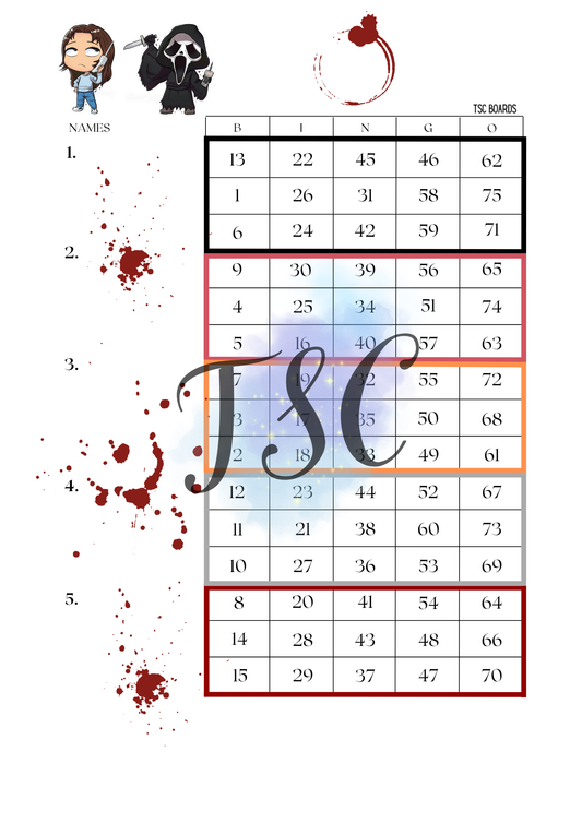 Scream Blocks Mixed 1-75 Ball