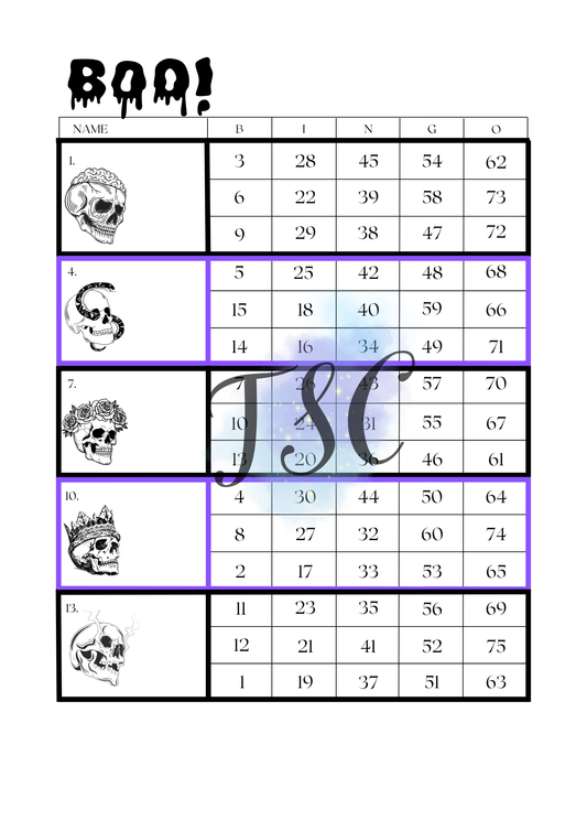 Skulls Blocks 1-75 Ball