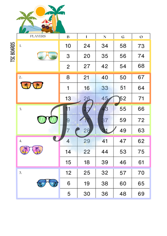 Sun Glasses Blocks Mixed 1-75 Ball