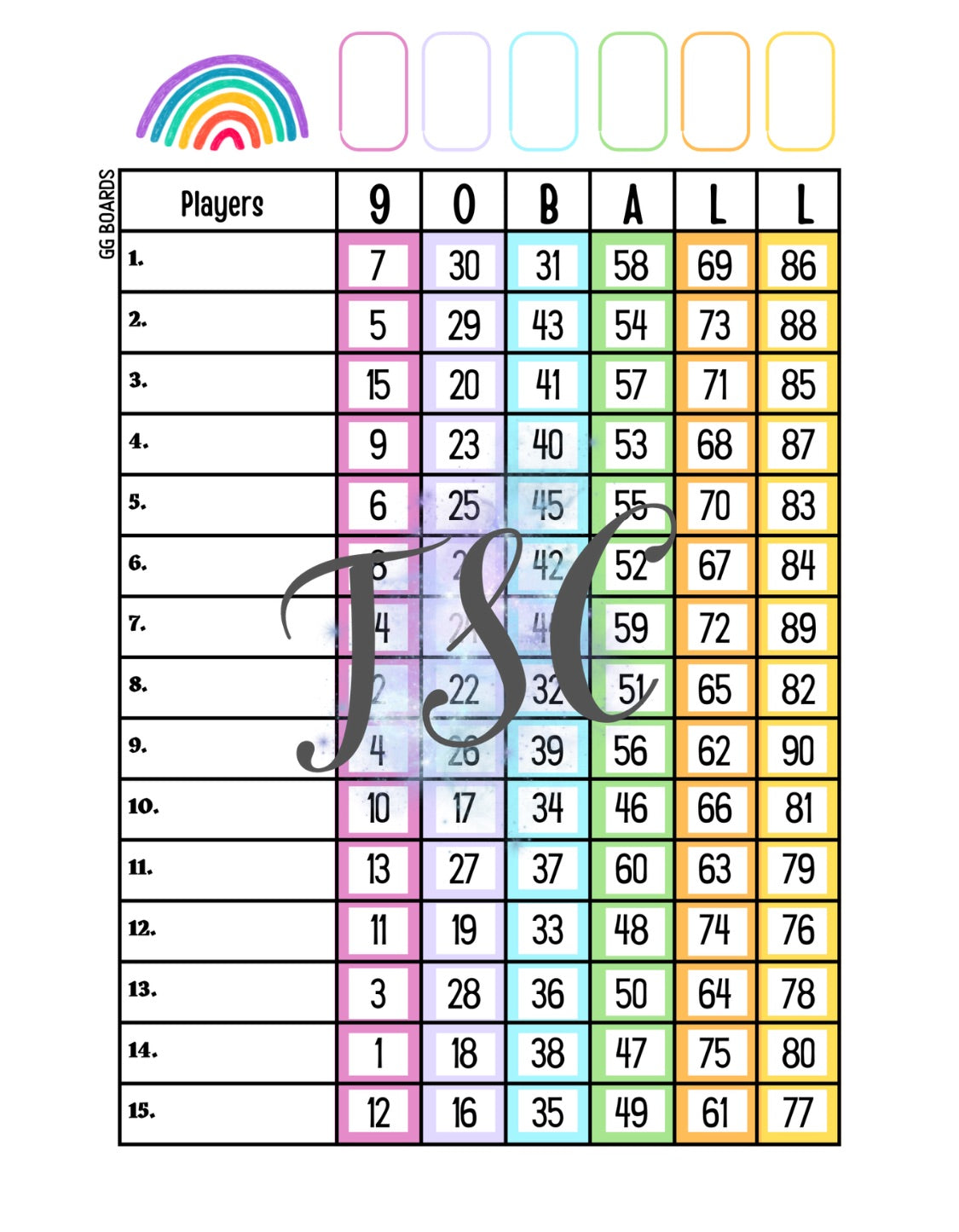 Rainbow 1-90 Mixed