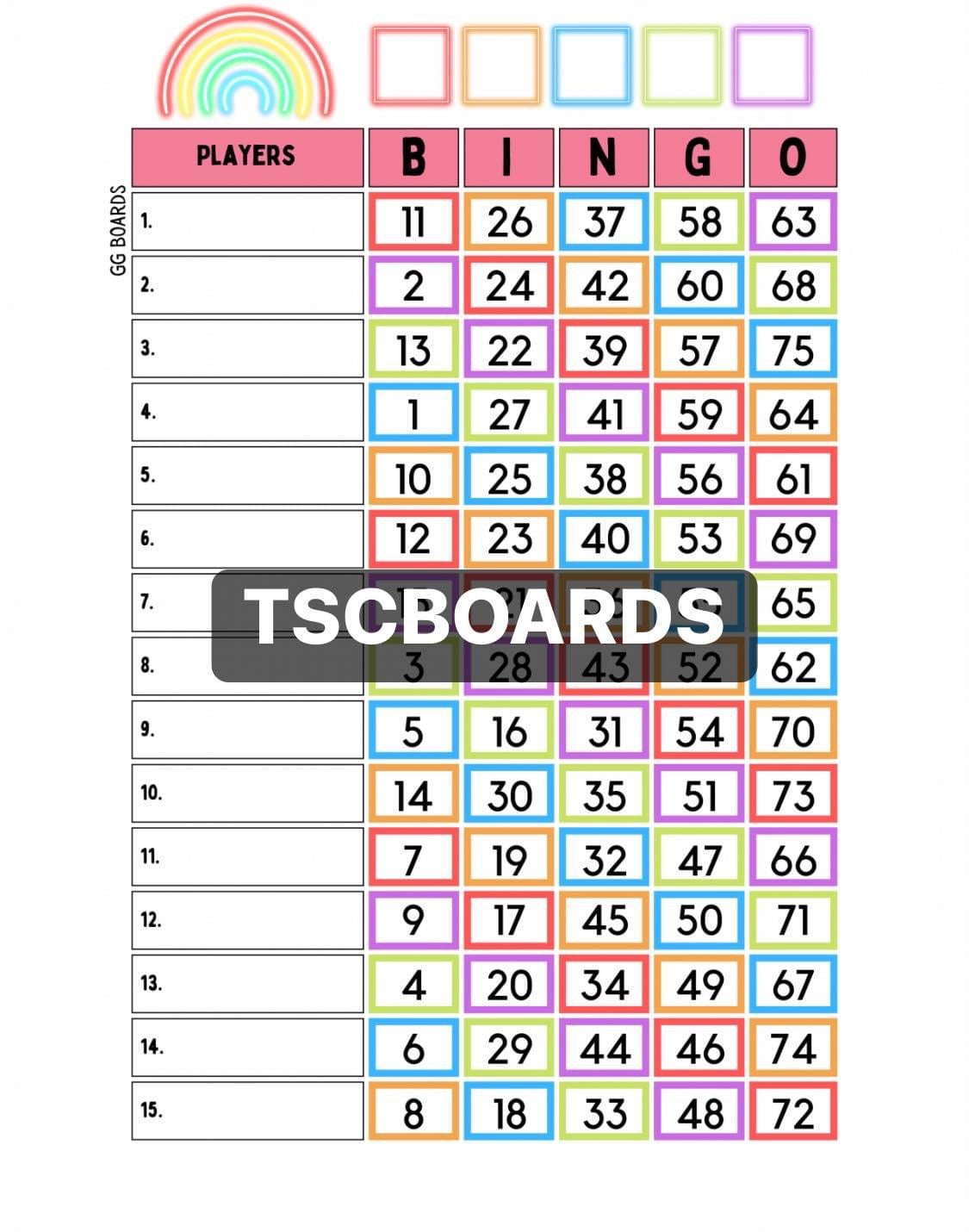 Rainbow 1-75 Mixed