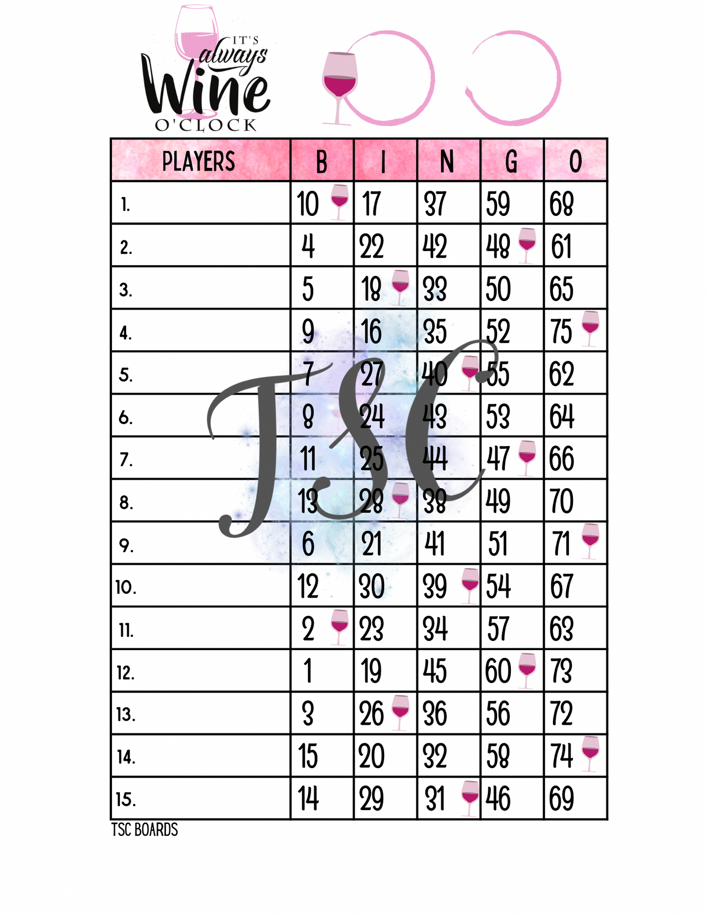 Wine OClock 1-75 Mixed