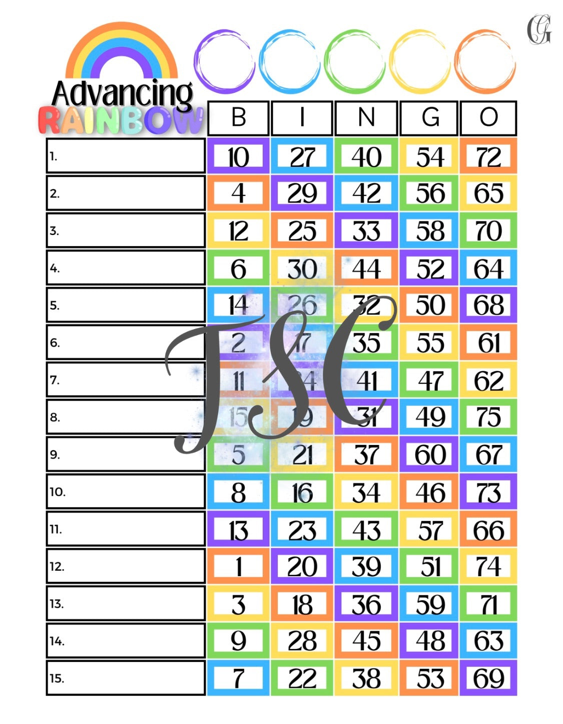 Advancing Rainbow Main 1-75 Mixed