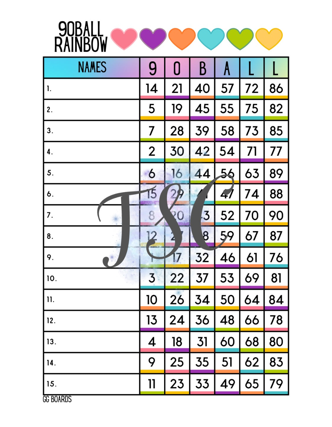 Rainbow 1-90 Mixed