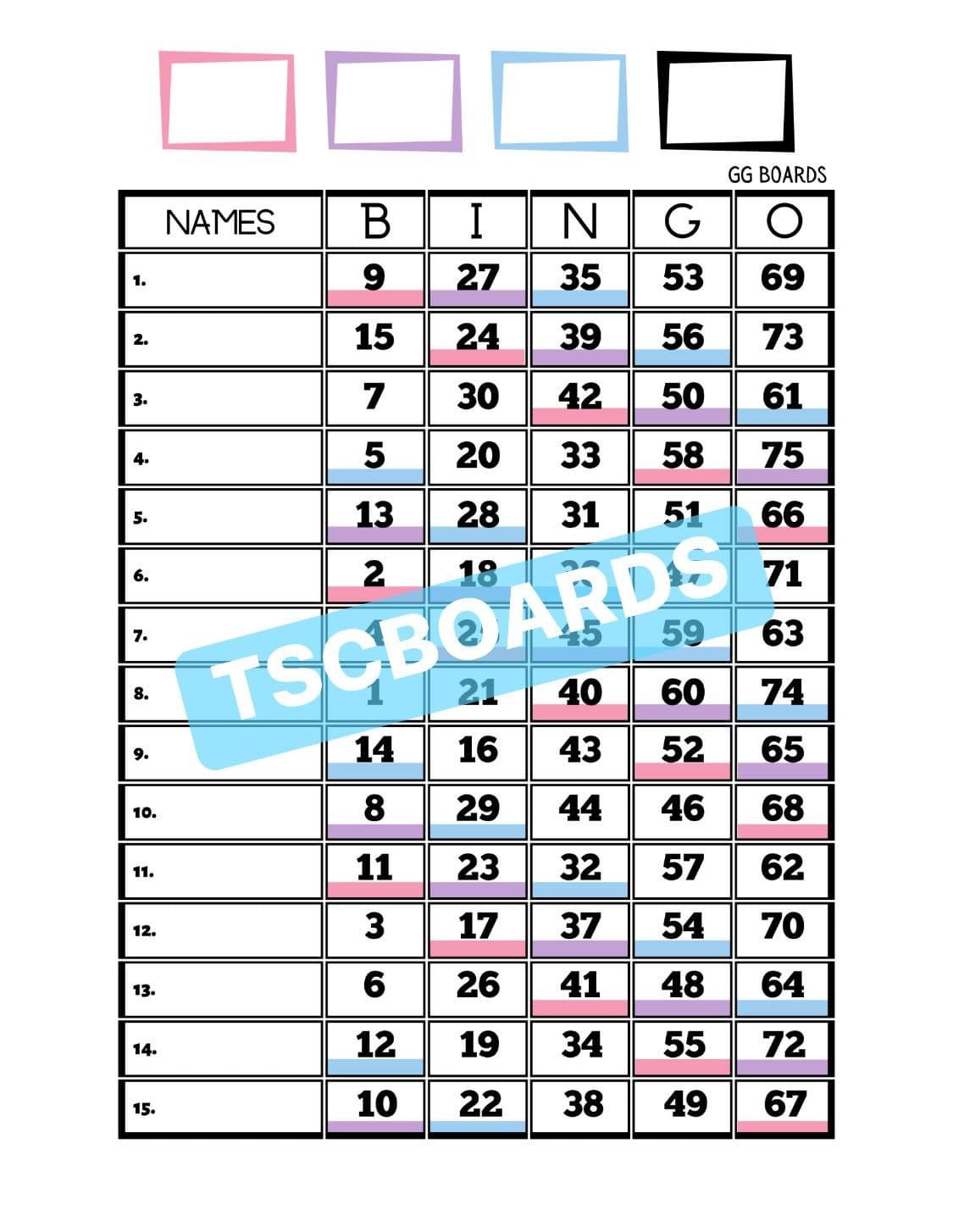 Three Colour 1-75 Mixed