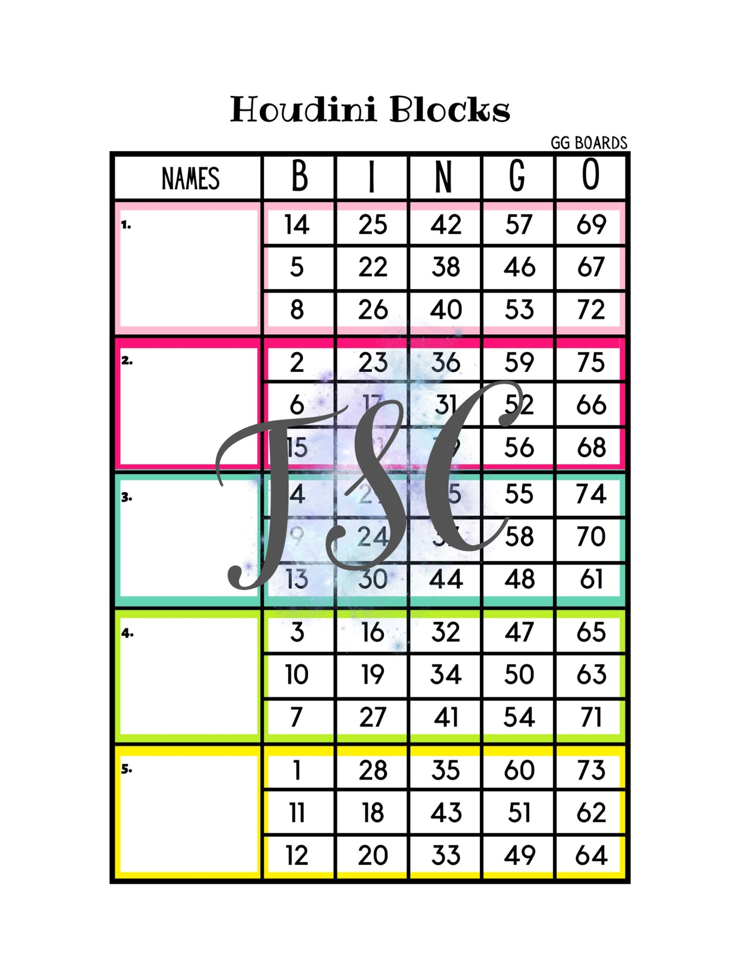 Houdini Block 1-75 Mixed