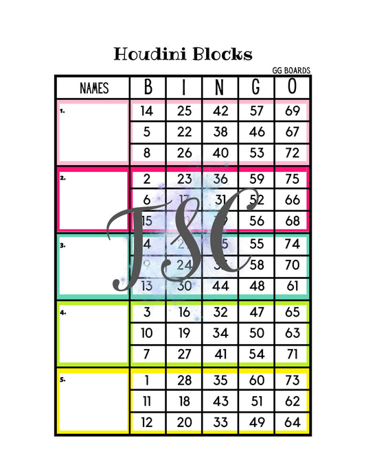 Houdini Block 1-75 Mixed