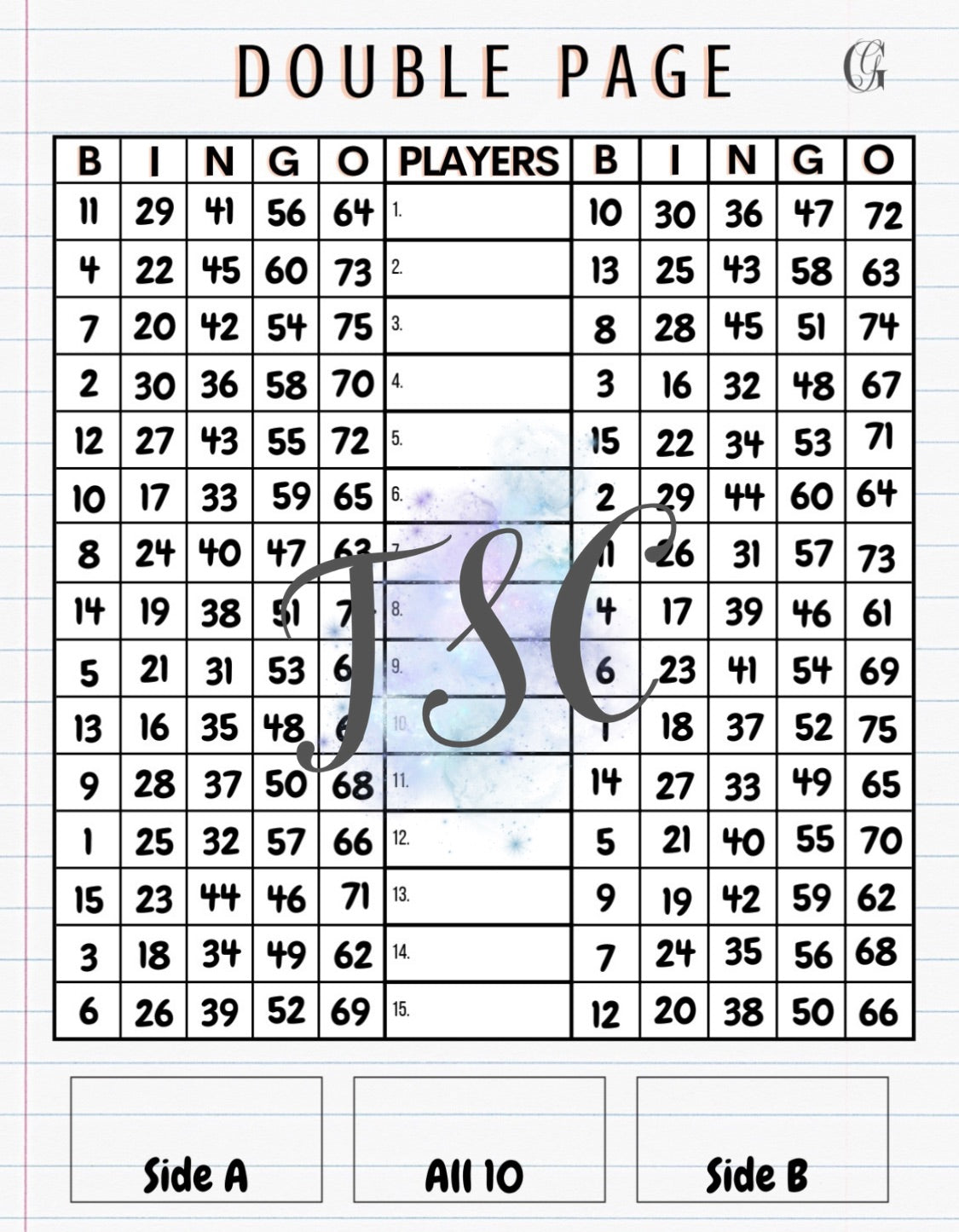 Double Page 1-75 Mixed