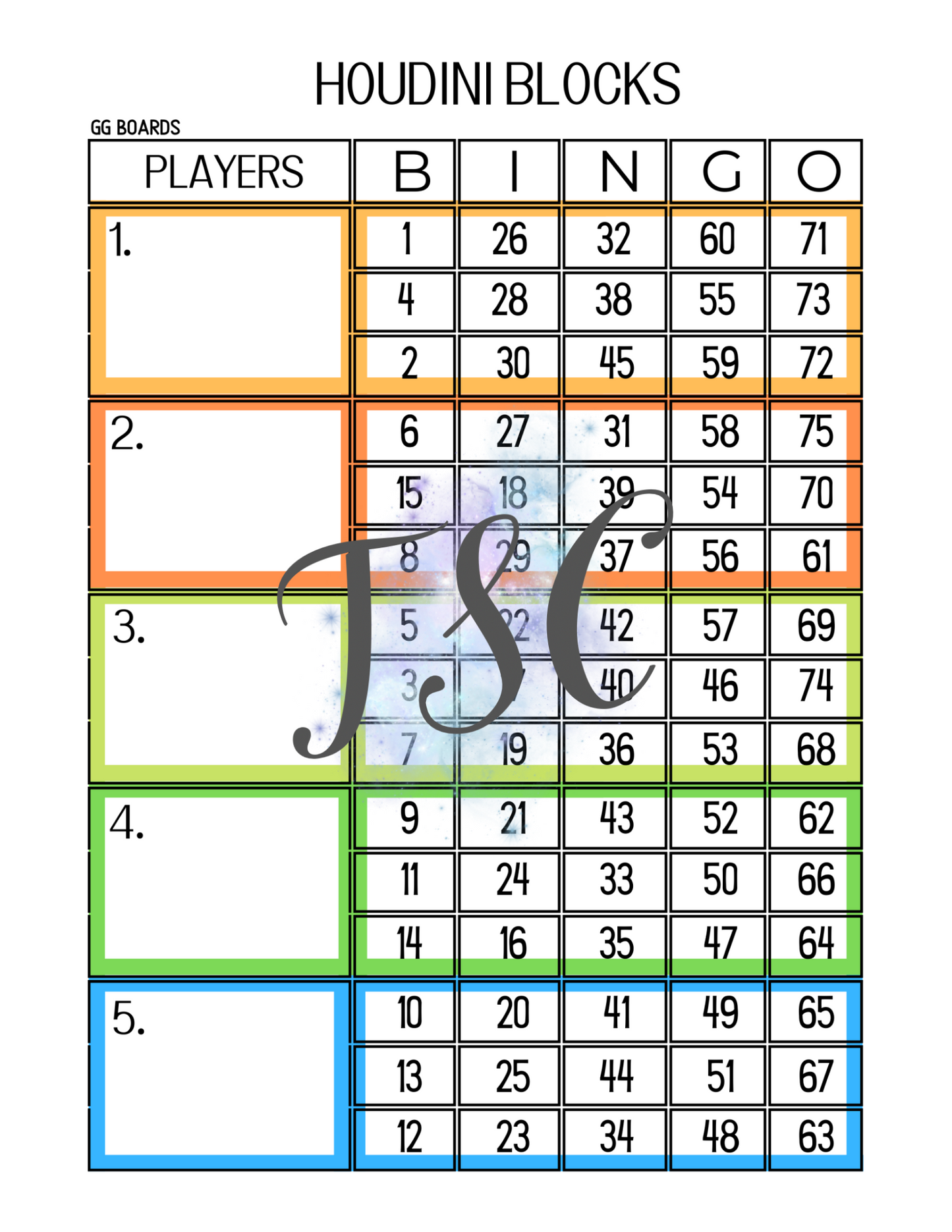 Houdini Block 1-75 Mixed