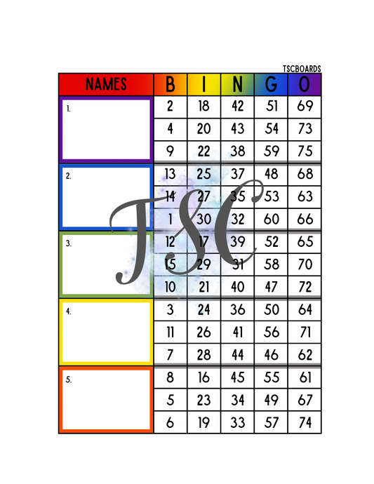 Rainbow Block 1-75 Mixed