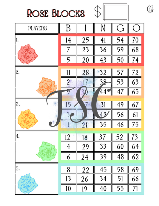 Rose Block 1-75 Mixed