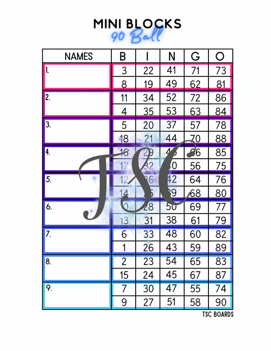 Mini Block 1-90 Mixed