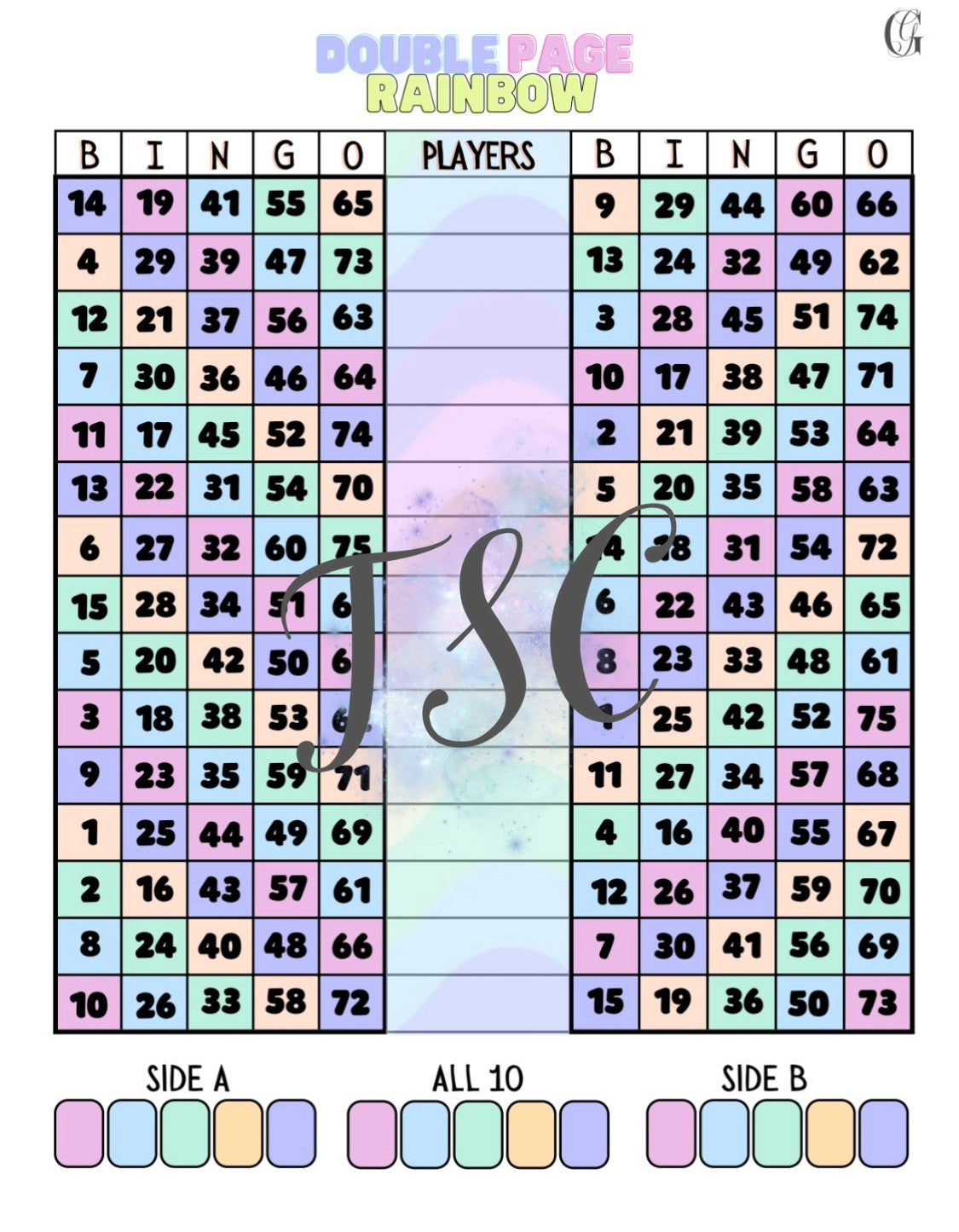 Double Page Rainbow 1-75 Mixed