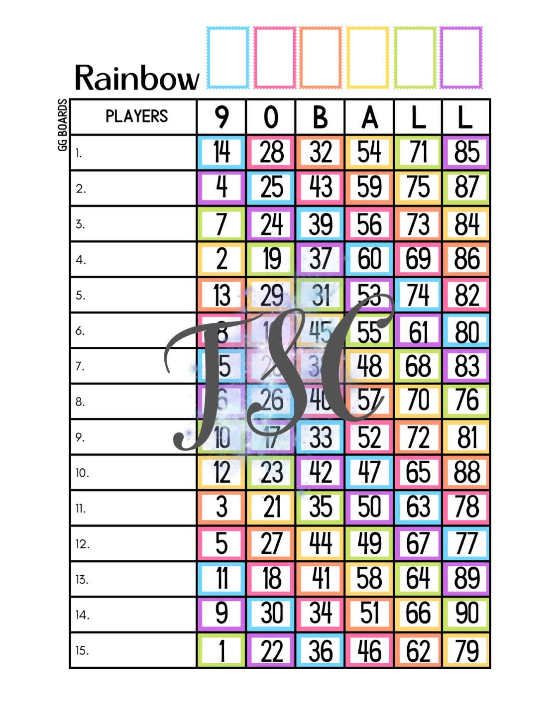 Rainbow 1-90 Mixed