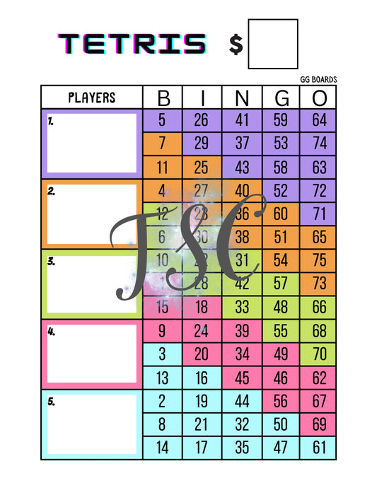 Tetris Block 1-75 Mixed