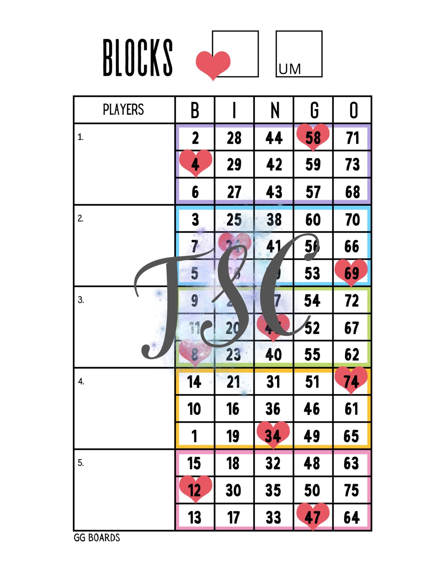 Heart Block 1-75 Mixed