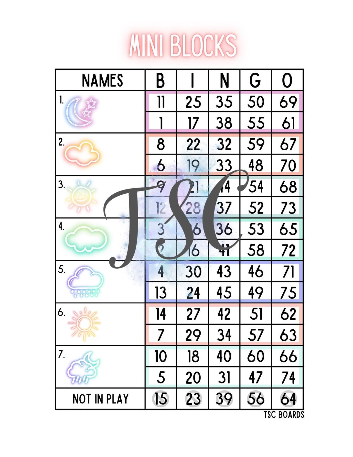 Mini Sky Block 1-75 Mixed