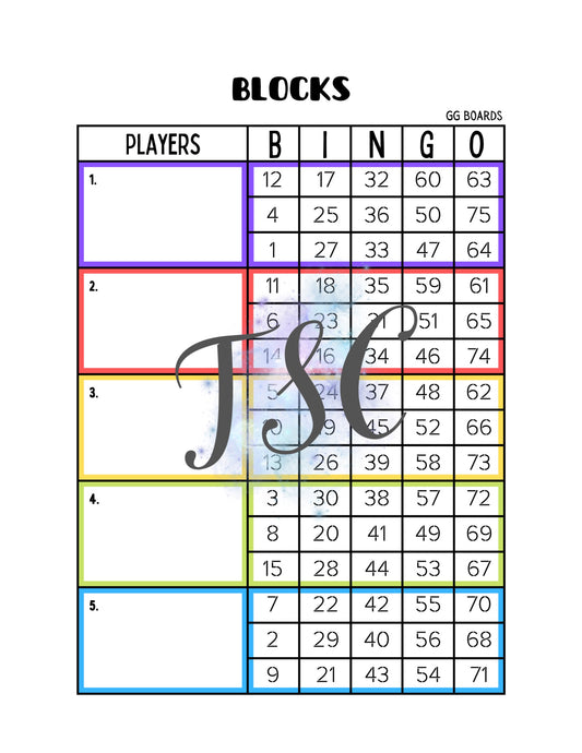 Rainbow Block 1-75 Mixed