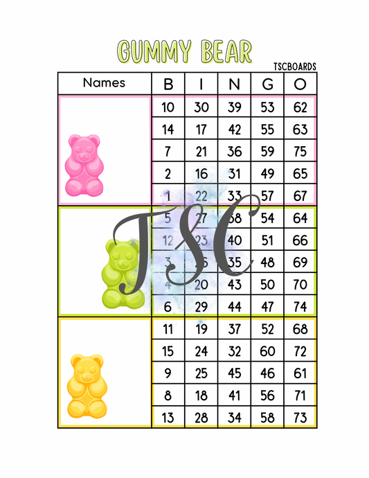 Gummy Bear Mega Block 1-75 Mixed