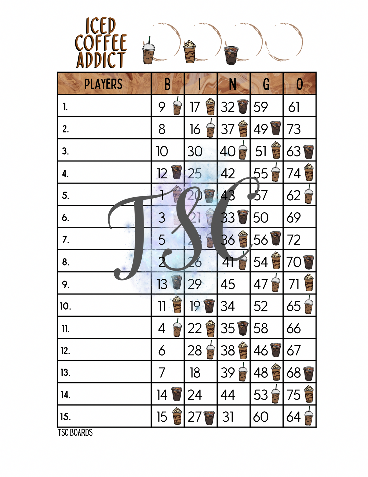 Iced Coffee Addict 1-75 Mixed
