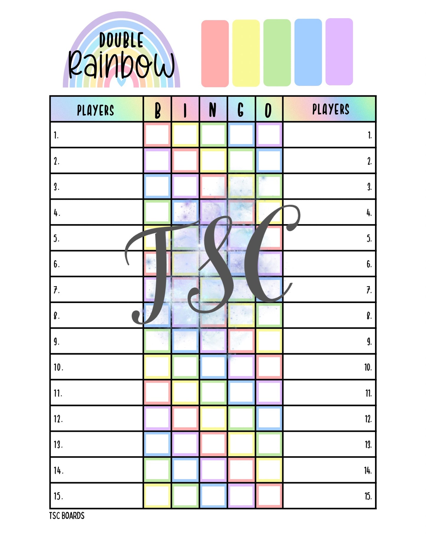 Rainbow Double Board 1-75 Ball