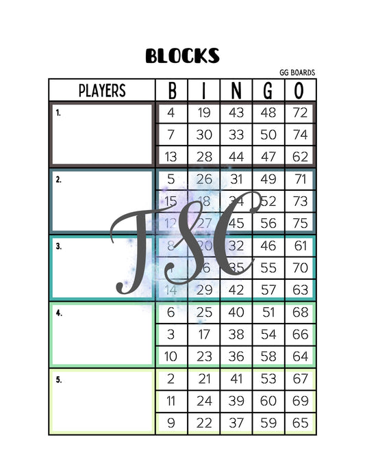 Green Block 1-75 Mixed