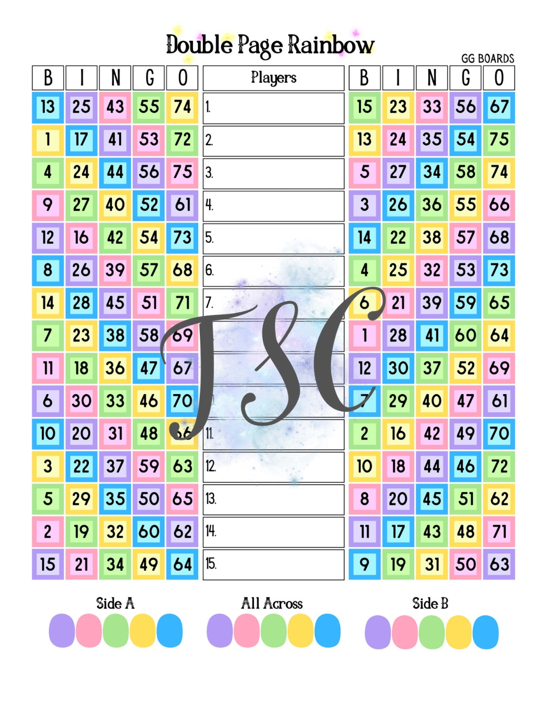 Double Page Rainbow 1-75 Mixed