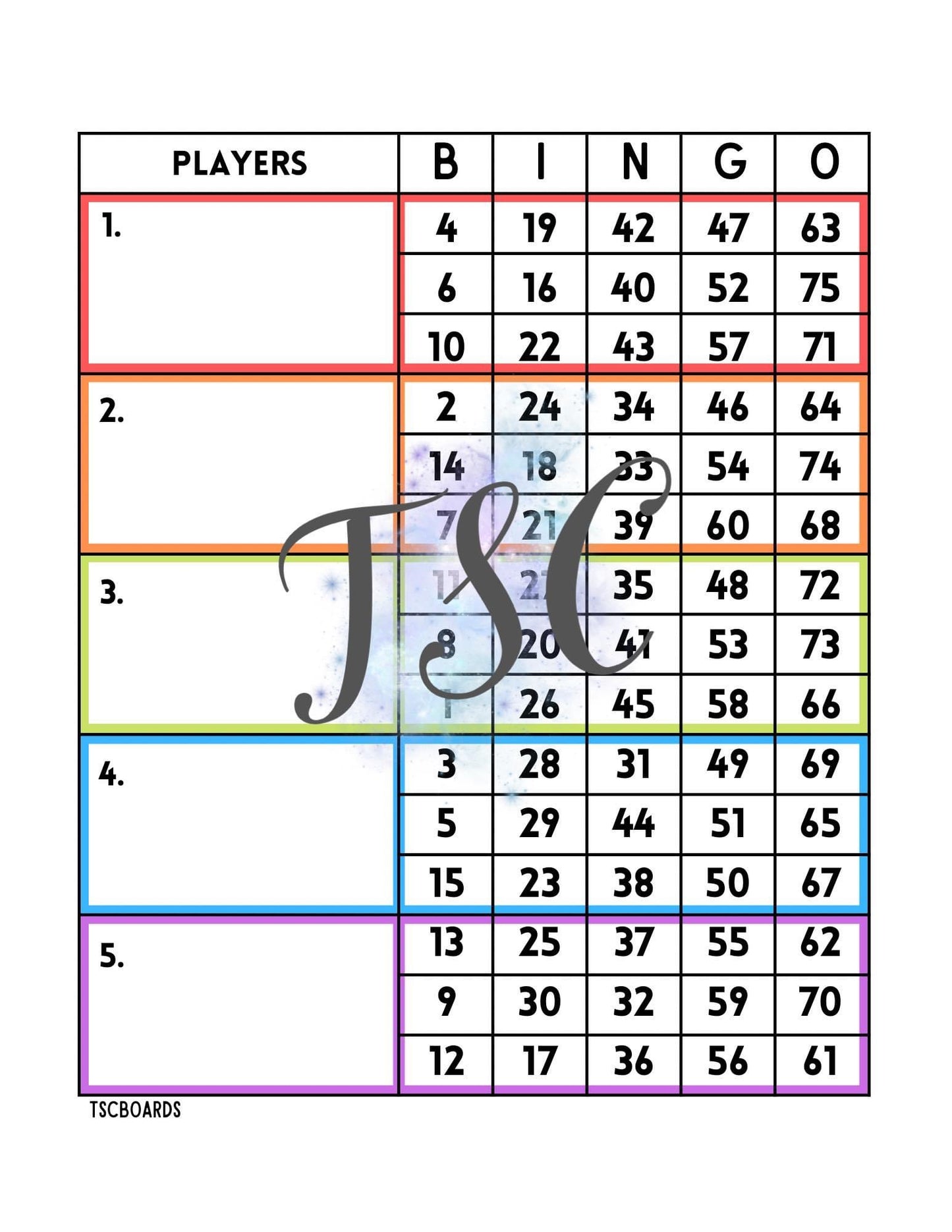 Rainbow Block 1-75 Mixed