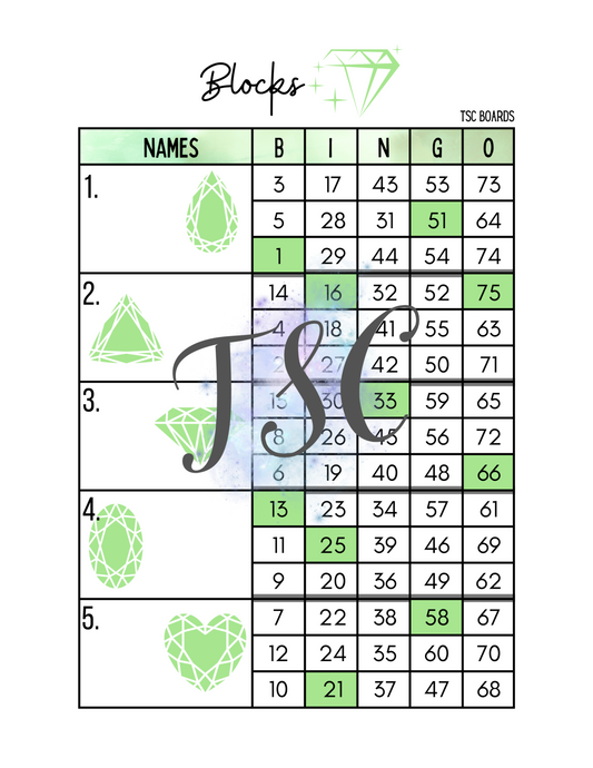 Diamond Block 1-75 Mixed