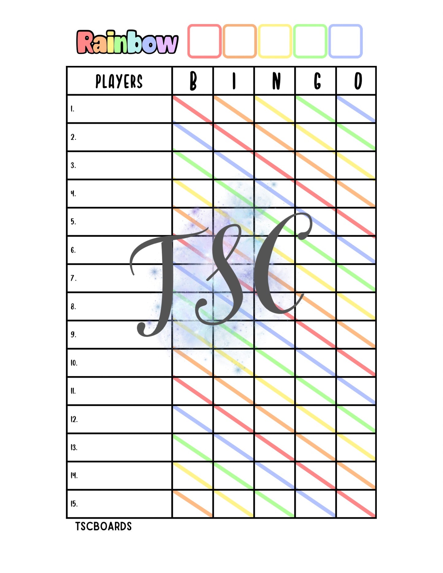 Rainbow Board 1-75 Ball