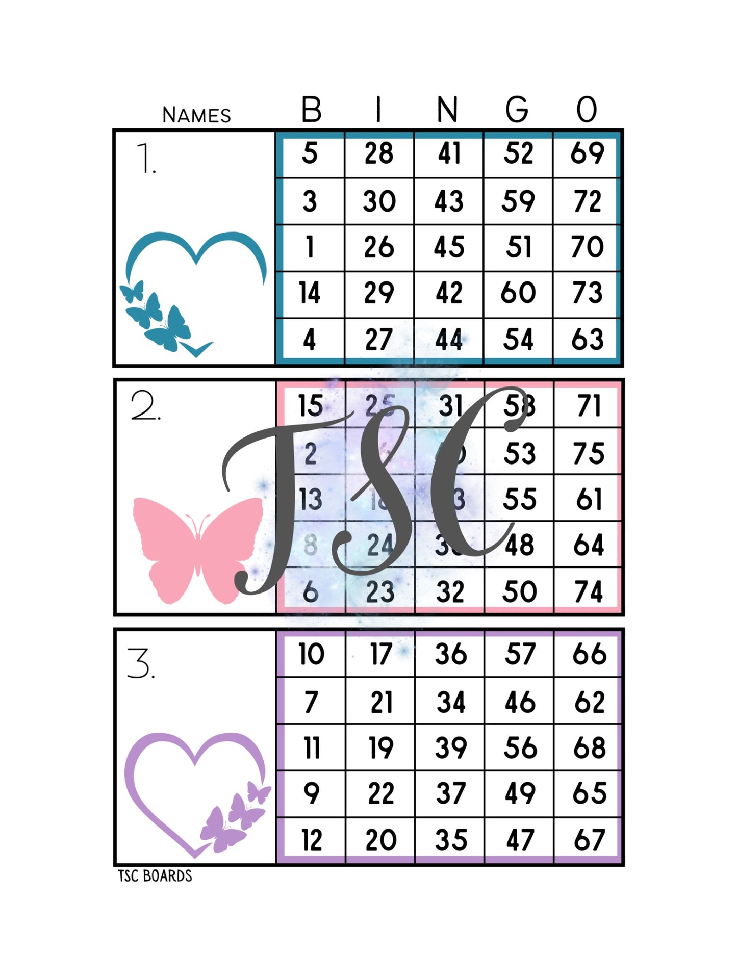 Butterfly Mega Block 1-75 Mixed