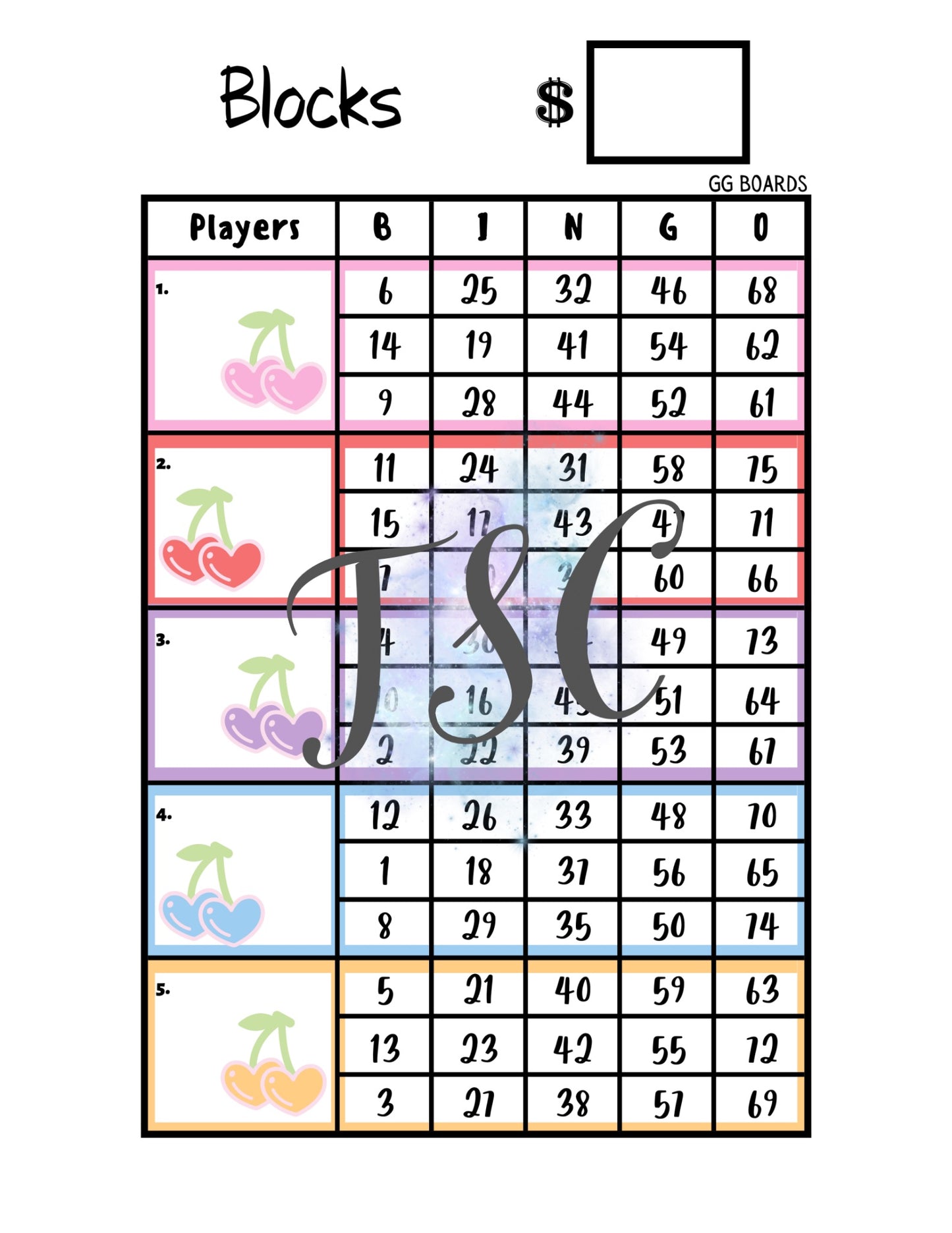 Cherry Block 1-75 Mixed