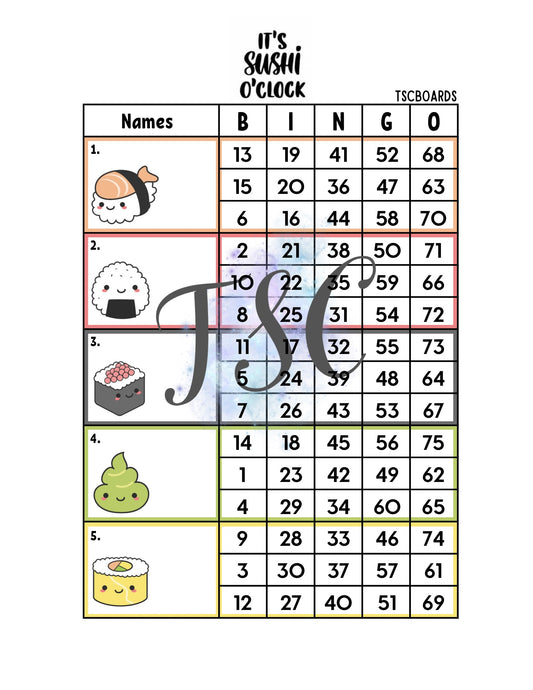 It’s Sushi O’clock Block 1-75 Mixed