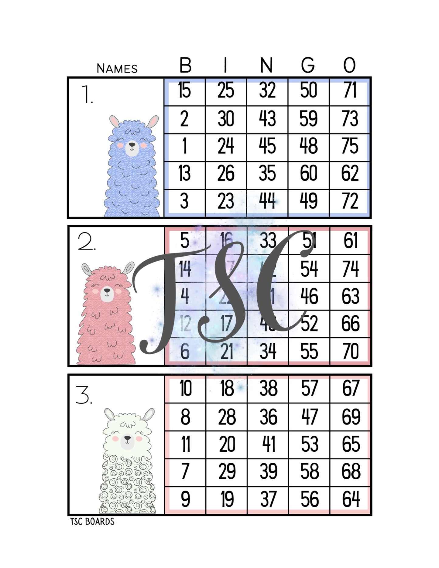 Llama Mega Block 1-75 Mixed