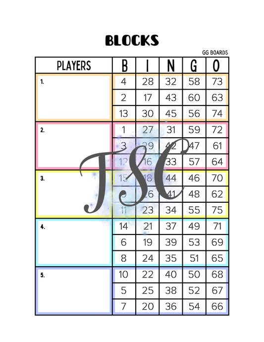 Regular Block 1-75 Mixed
