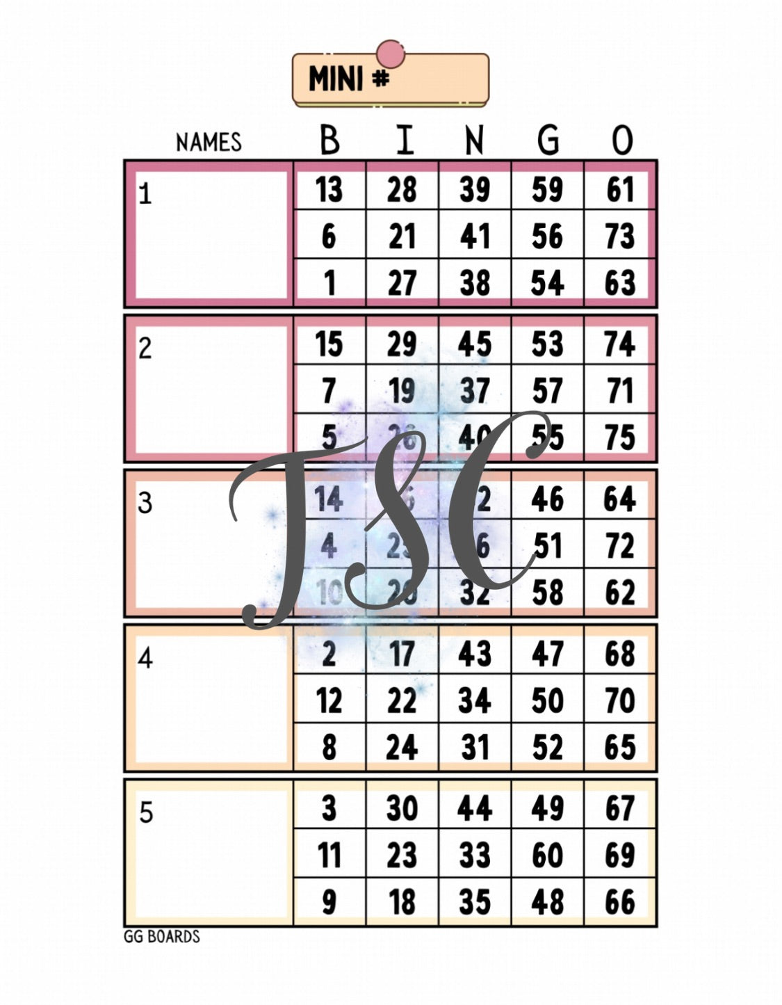 Block Mini 1-75 Mixed