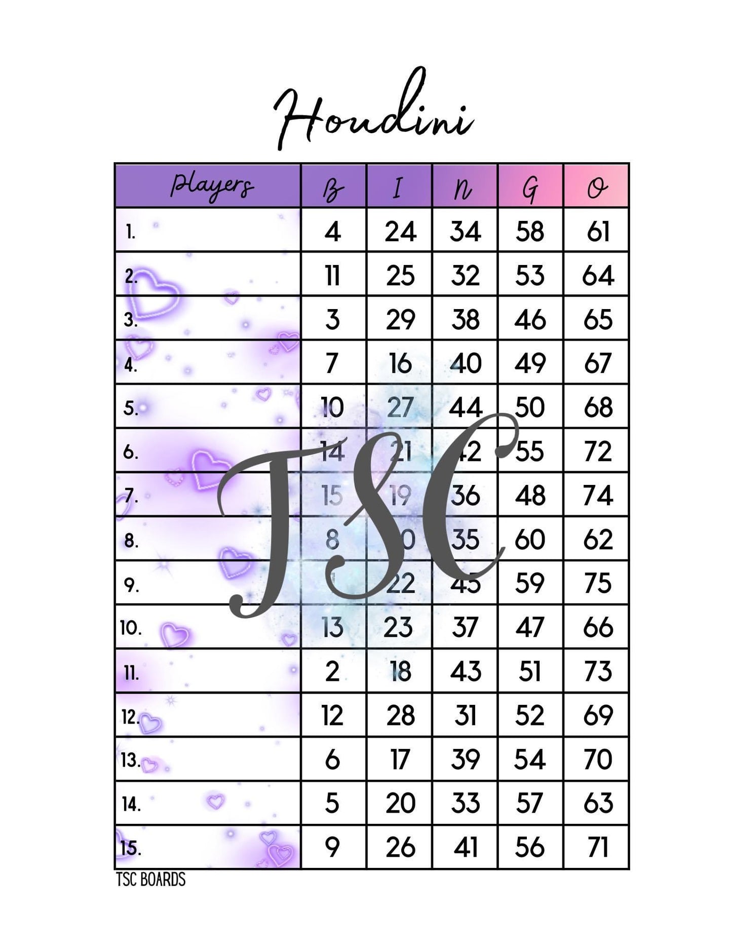 Houdini 1-75 Mixed